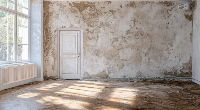 Mold removal project example
